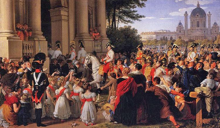 unknow artist Infresso dell'Imperatore Francesco I d'Austria in Vienna il 16 luglio 1814, dopo la pace di Parigi Spain oil painting art